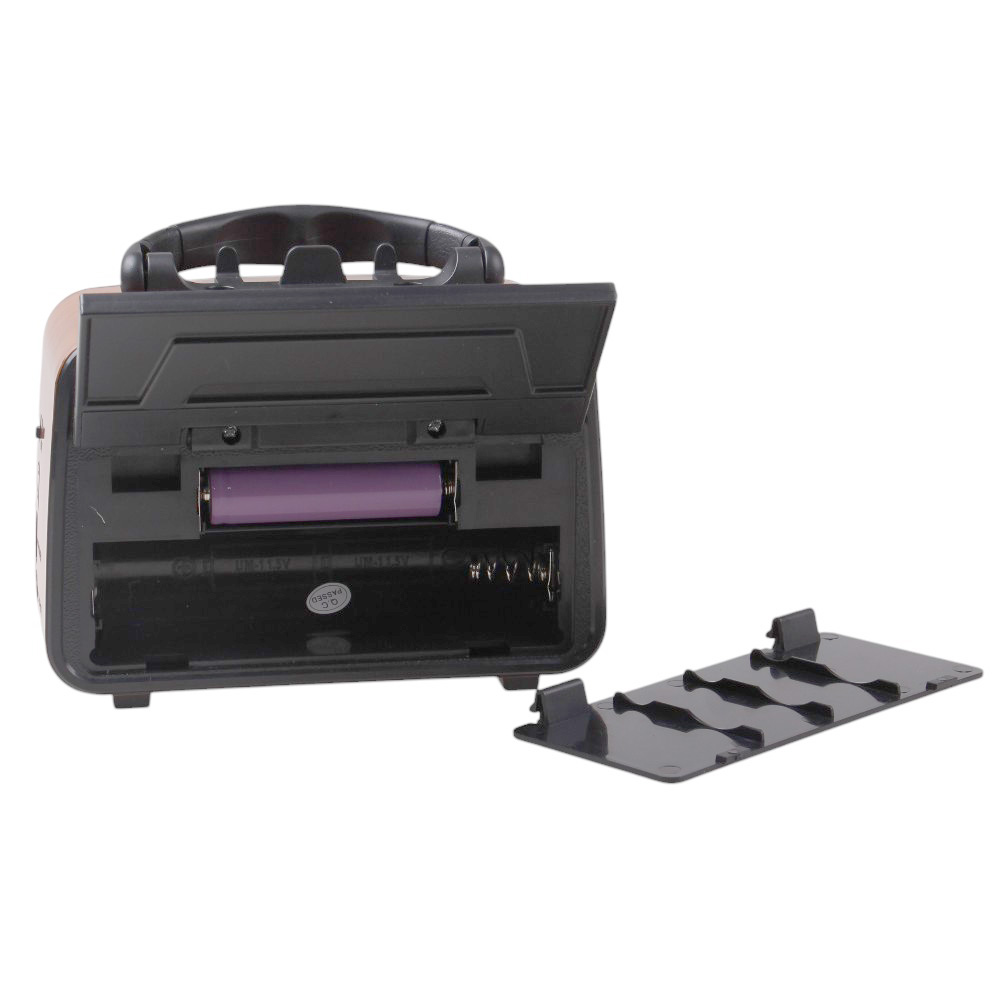 Solární přenosné rádio YG-1086mini-S světle hnědé - náhled 2