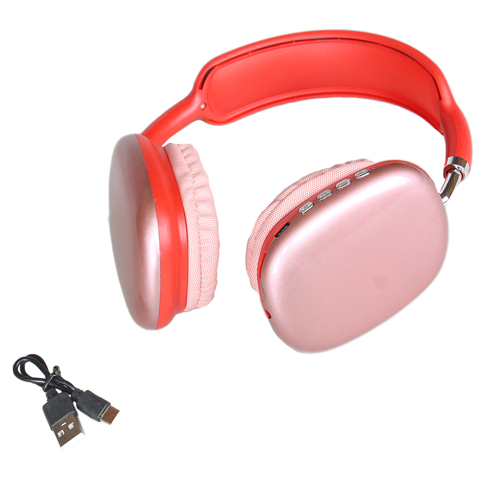 Bezdrátová sluchátka P9 červená - náhled 1