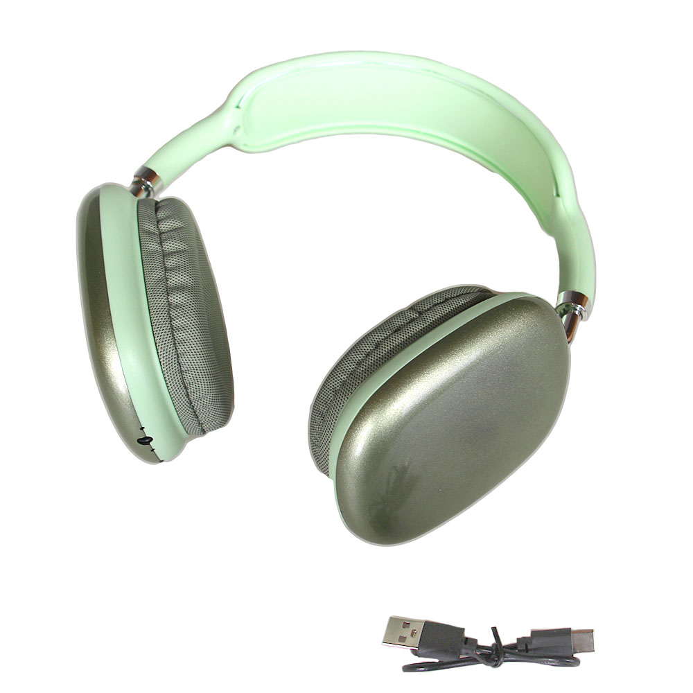 Bezdrátová sluchátka P9 zelená - náhled 1