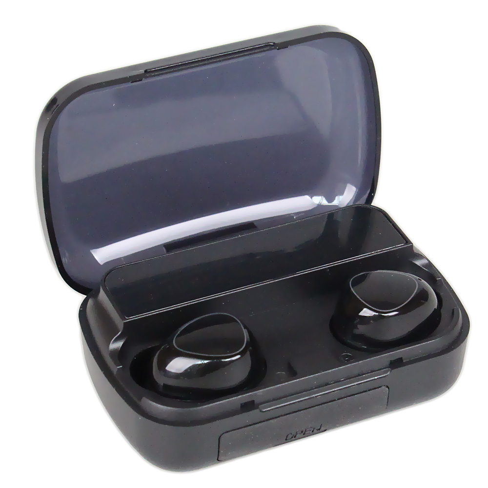 Bezdrátová sluchátka s powerbankou M10 černé - náhled 2