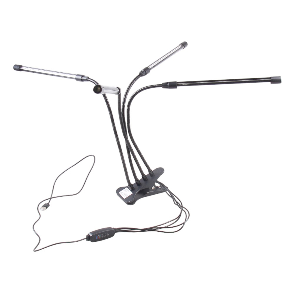 Čtyřramenná LED pěstební lampa pro pokojové rostliny - náhled 1