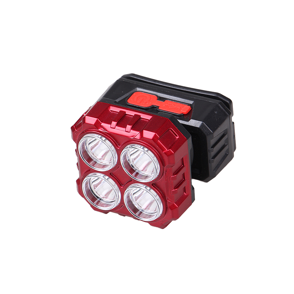 Dobíjecí LED čelovka HX208-4 červená - náhled 1
