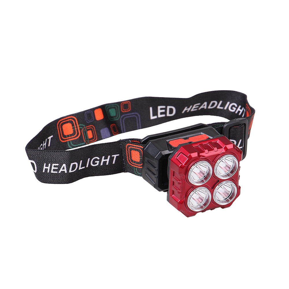 Dobíjecí LED čelovka HX208-4 červená - náhled 5