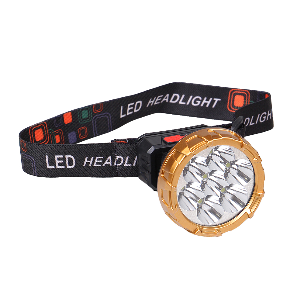 Dobíjecí LED čelovka HX208-7 zlatá - náhled 5