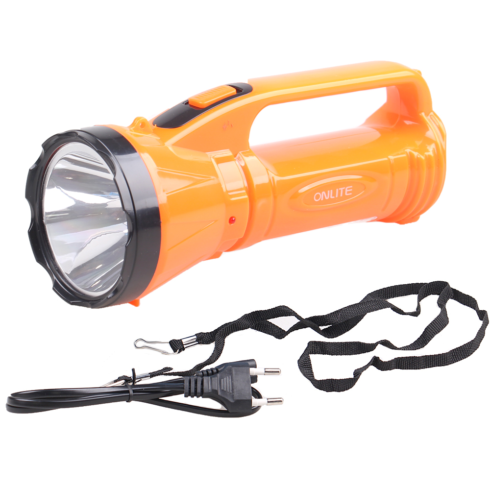 Dobíjecí LED svítilna L6363 oranžová - náhled 1