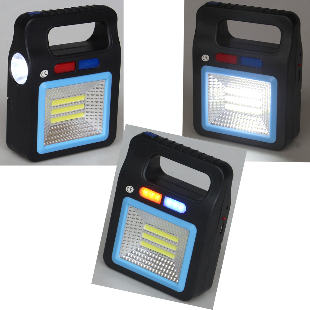 Dobíjecí solární svítilna YX-605 modrá - náhled 7