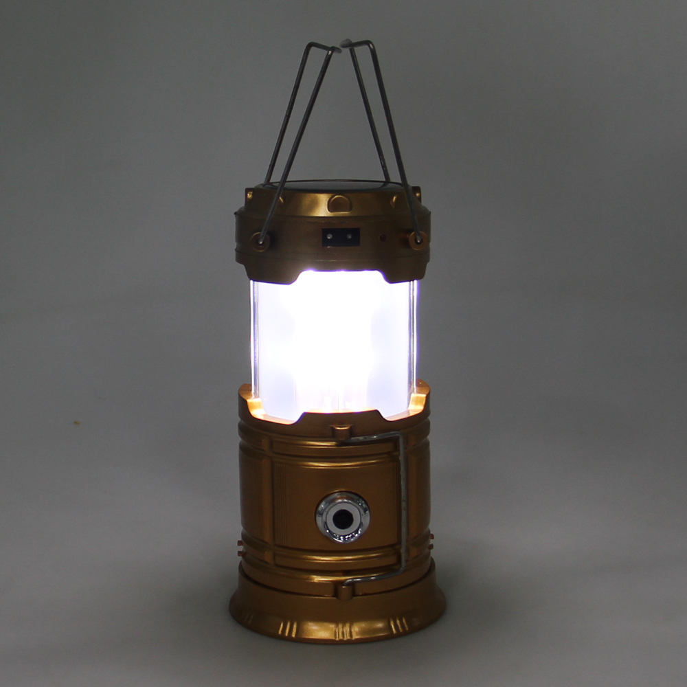 Solární kempingová lucerna LL-5888 zlatá - náhled 5