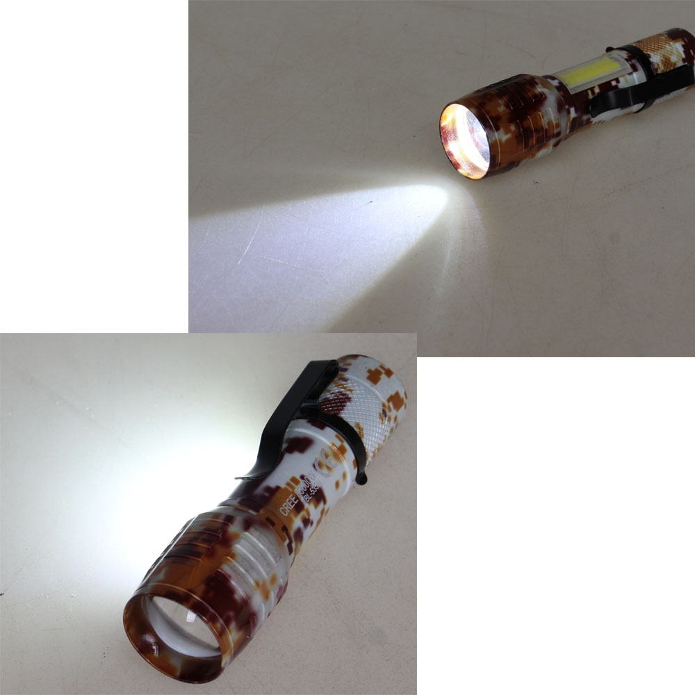 USB svítilna se zoomem maskáčová - náhled 5