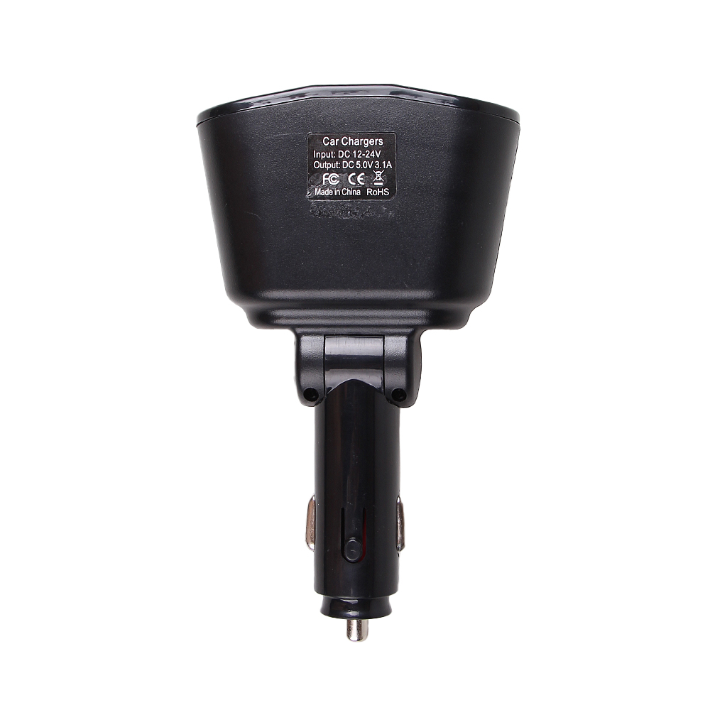 Rozbočka do autozapalovače 2×USB+2×CL - náhled 4