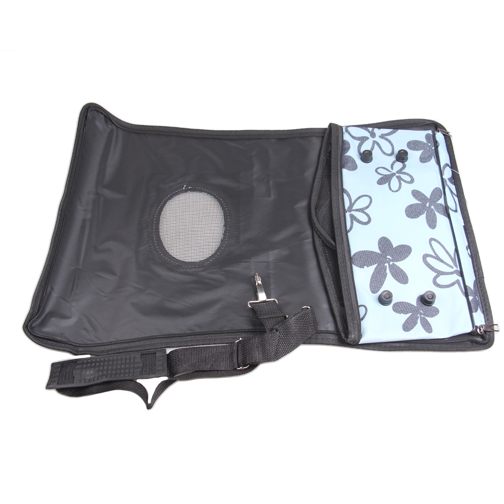 Skládací přenosná taška pro domácí zvířata modrá - náhled 1