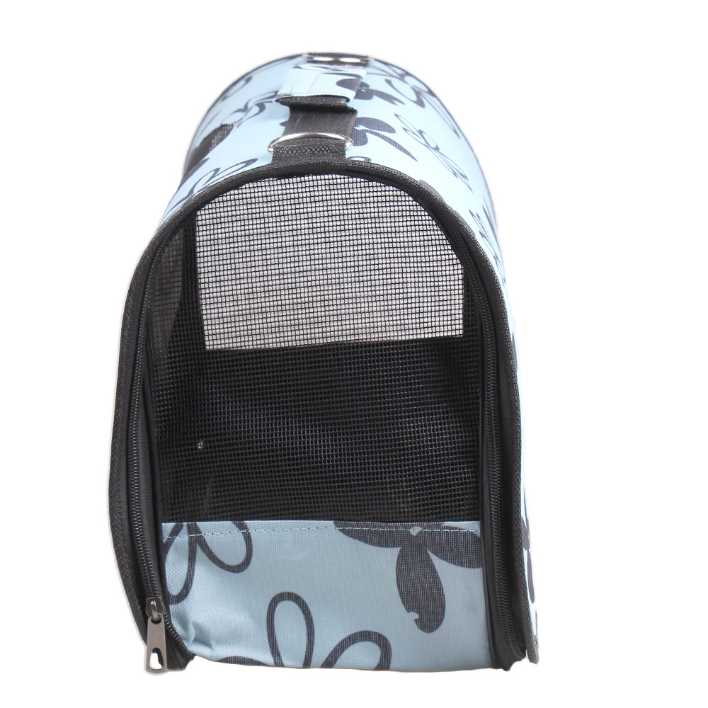 Skládací přenosná taška pro domácí zvířata modrá - náhled 3