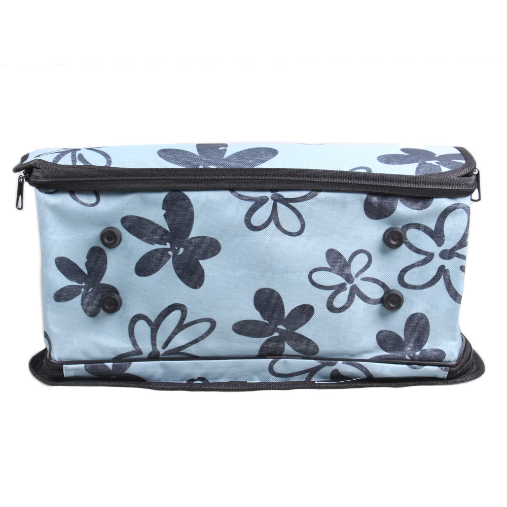 Skládací přenosná taška pro domácí zvířata modrá - náhled 4