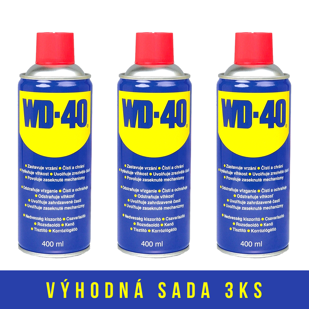 3ks Univerzální mazivo WD-40 400 ml - náhled 2