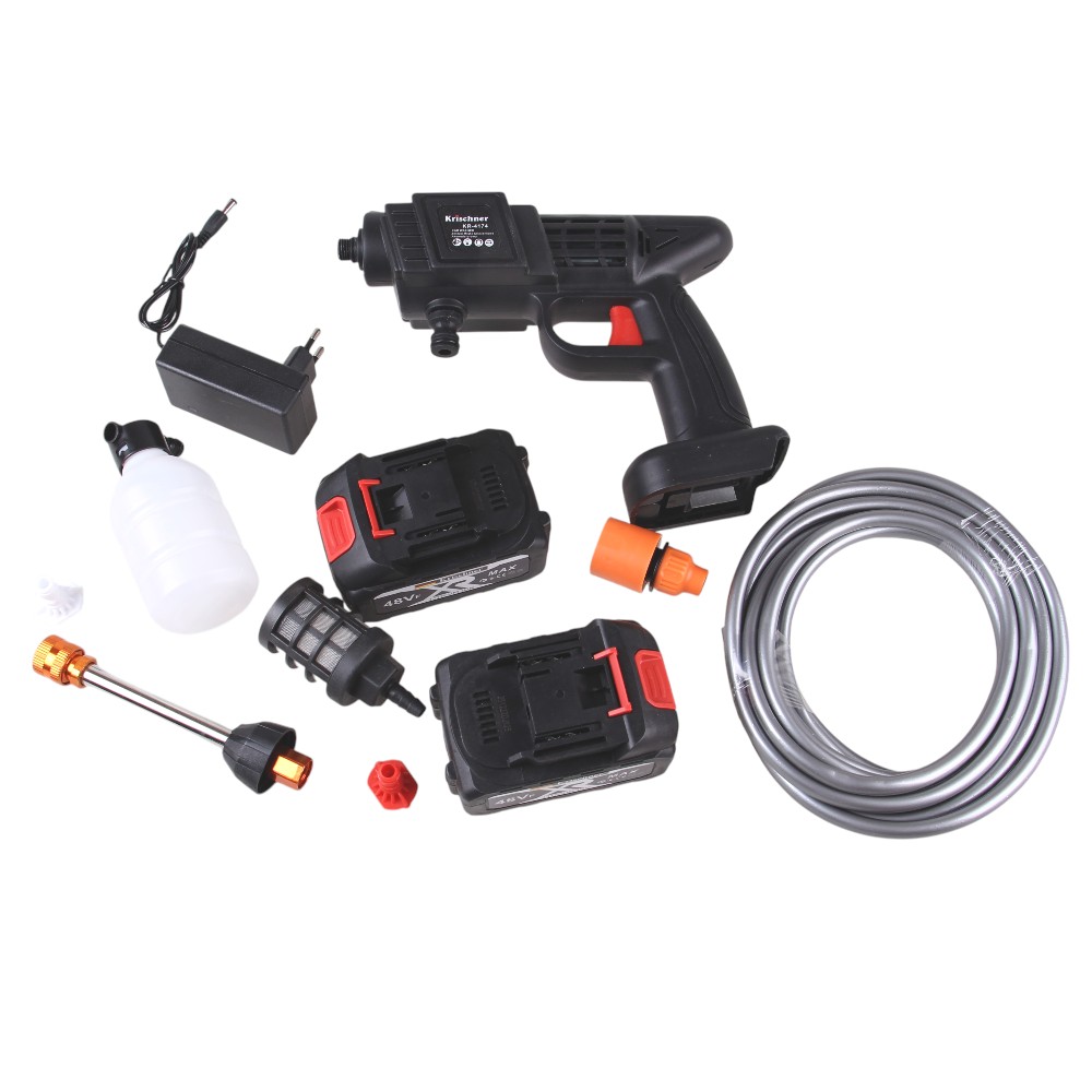 Aku ruční vysokotlaká čistící pistole 48V KR-4174 - náhled 3