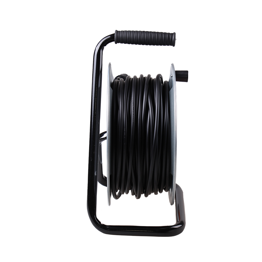 Prodlužovací kabel na bubnu 50m šedý 2,5mm² KR-1553 - náhled 3