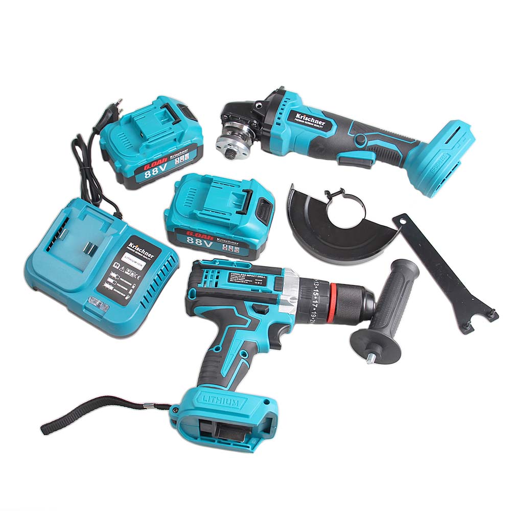 Sada nářadí úhlová bruska a příklepová vrtačka KR-9959 - náhled 4