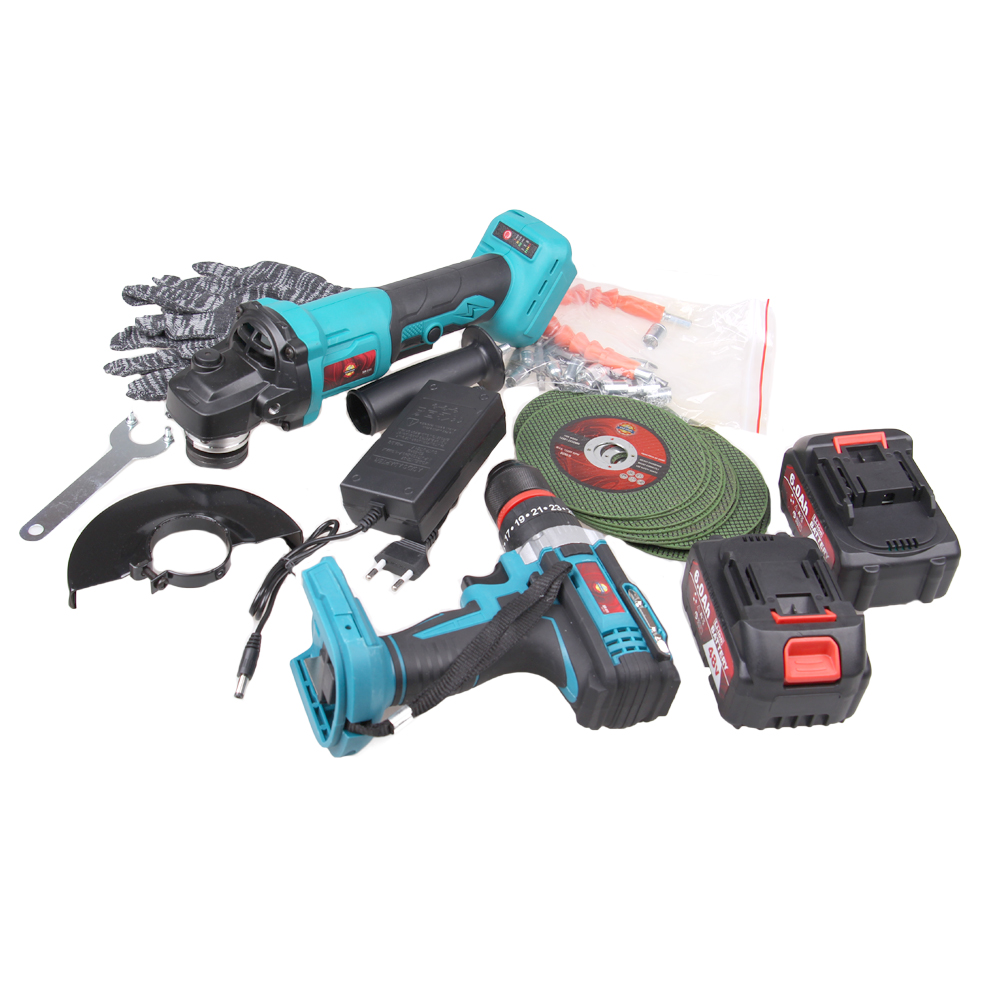 Sada nářadí úhlová bruska a příklepová vrtačka SR-911 - náhled 4