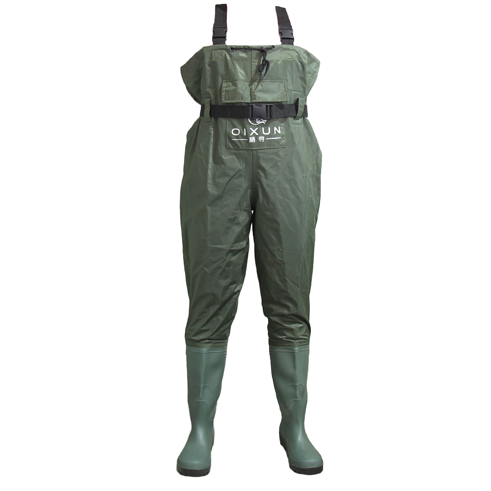 Brodící kalhoty prsačky zelené QIXUN 42 - náhled 1