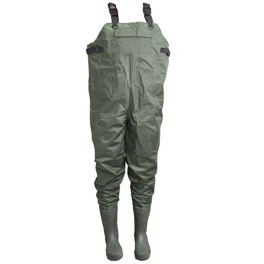 Brodící kalhoty prsačky zelené s kapsou 40 - náhled 1