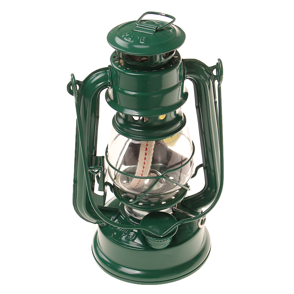 Petrolejová lampa 19 cm zelená - náhled 2
