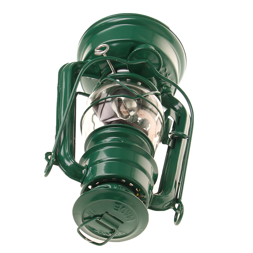 Petrolejová lampa 19 cm zelená - náhled 3