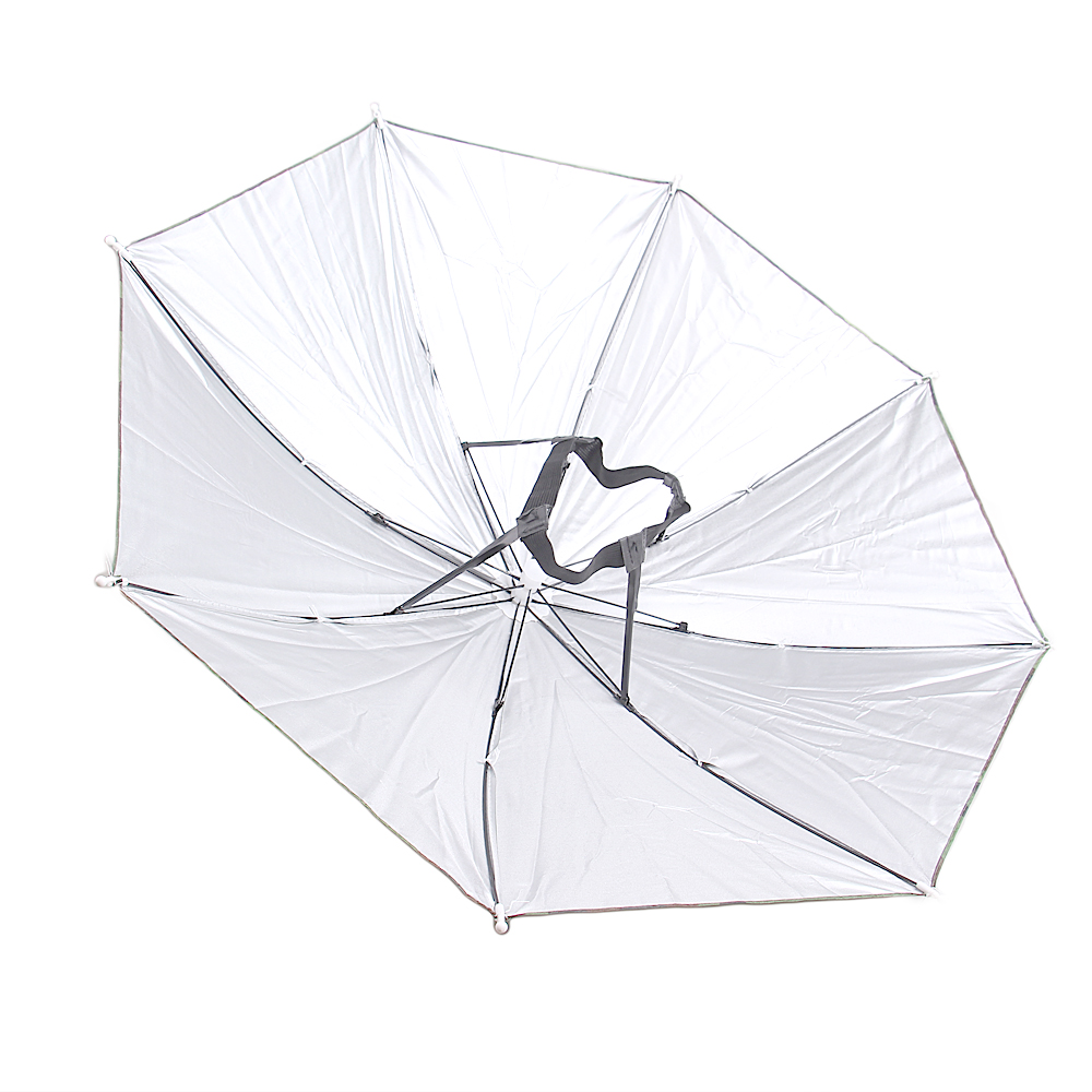 Skládací deštník na hlavu maskáčový - náhled 2