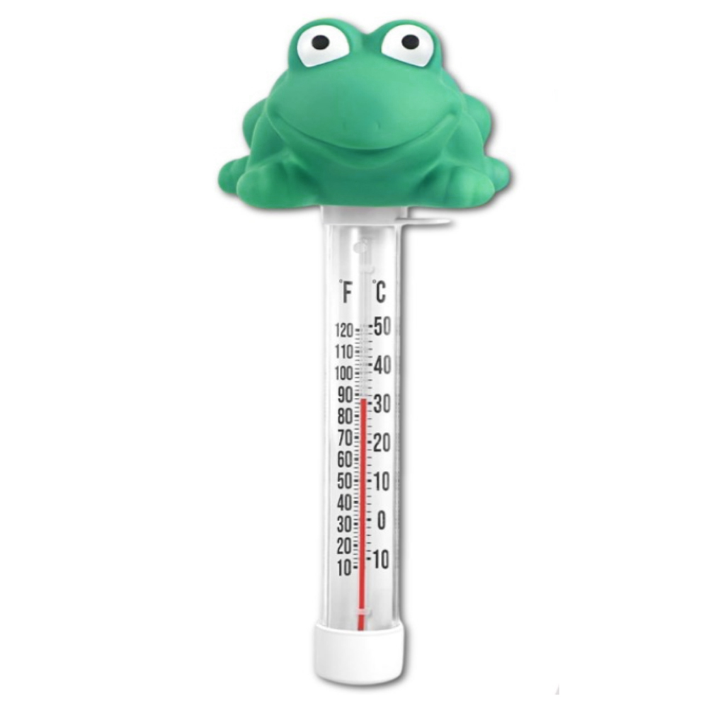 Bazénový teploměr s plovákem žabička - náhled 1