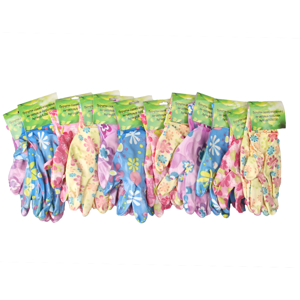Zahradní rukavice 12 párů mix - náhled 1