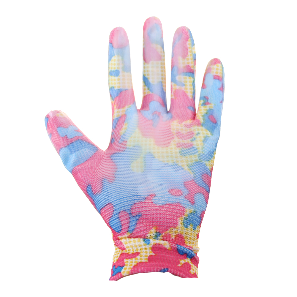 Zahradní rukavice růžový maskáč - náhled 3