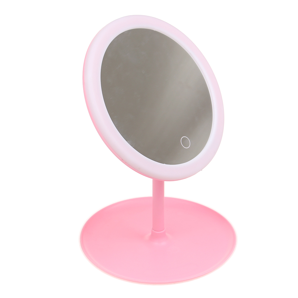 LED kosmetické zrcátko růžové - náhled 1