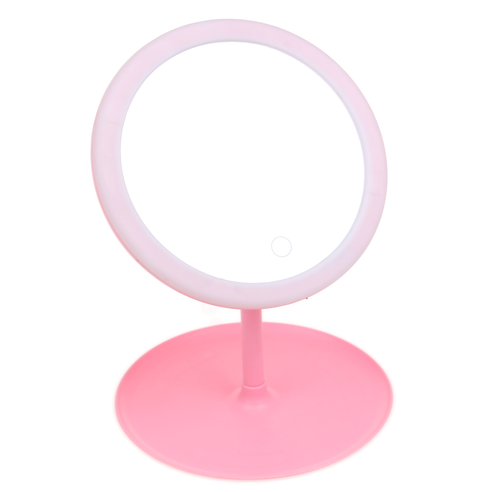 LED kosmetické zrcátko růžové - náhled 2