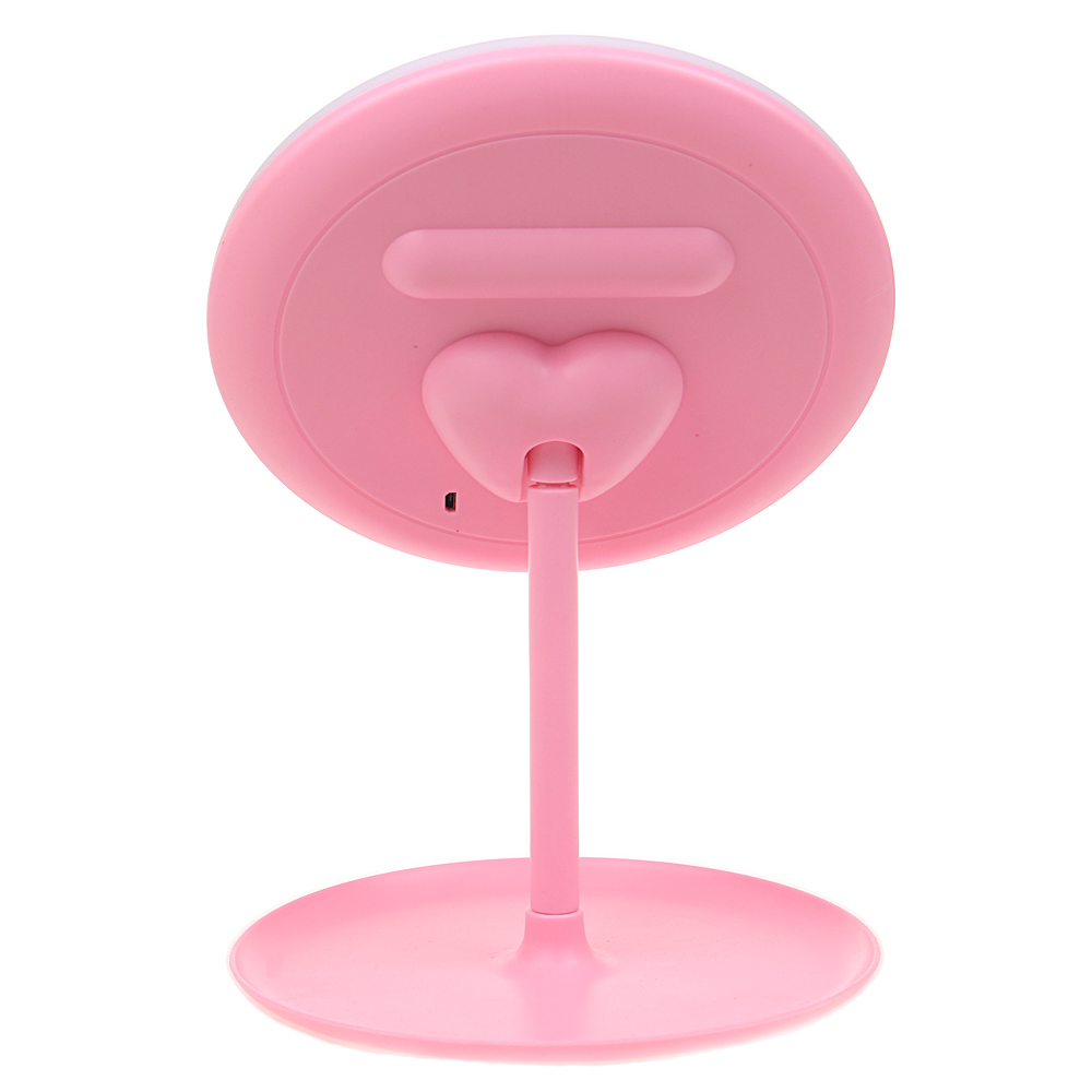 LED kosmetické zrcátko růžové - náhled 3