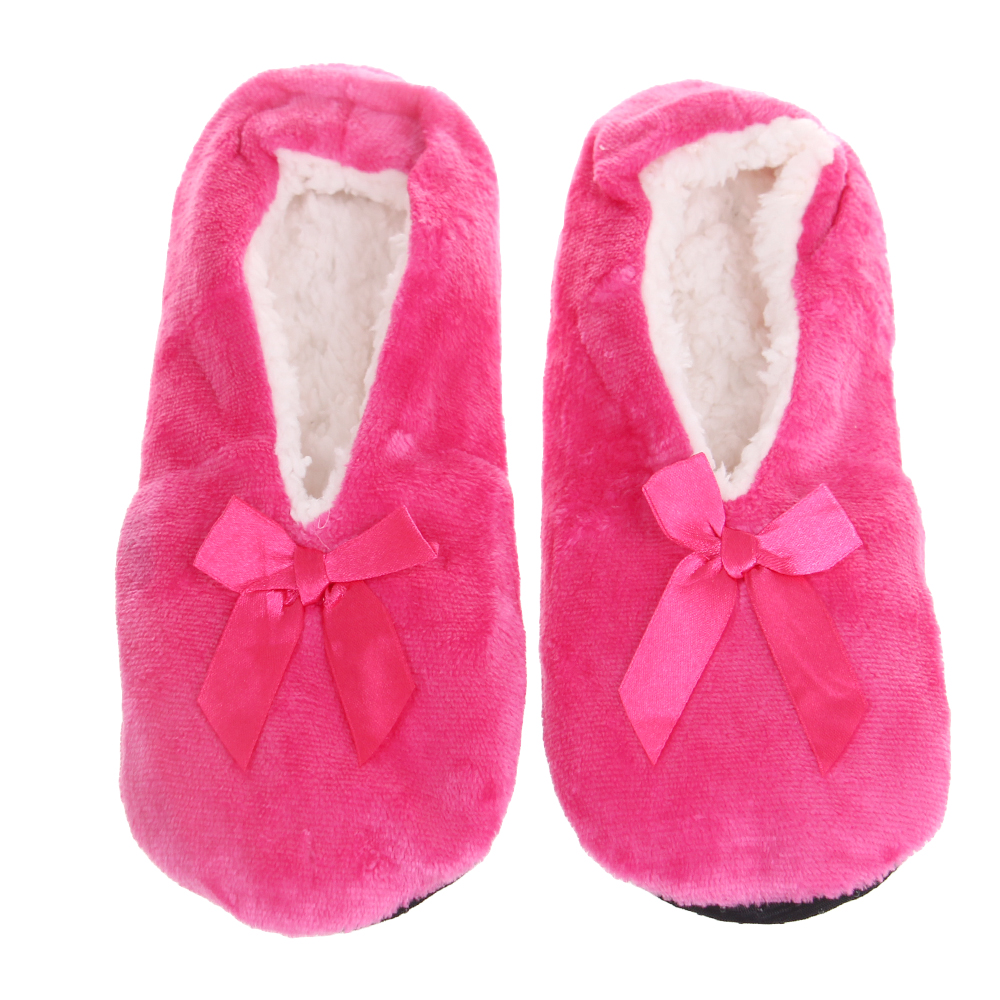 Domácí nazouvací pantofle růžové - náhled 2
