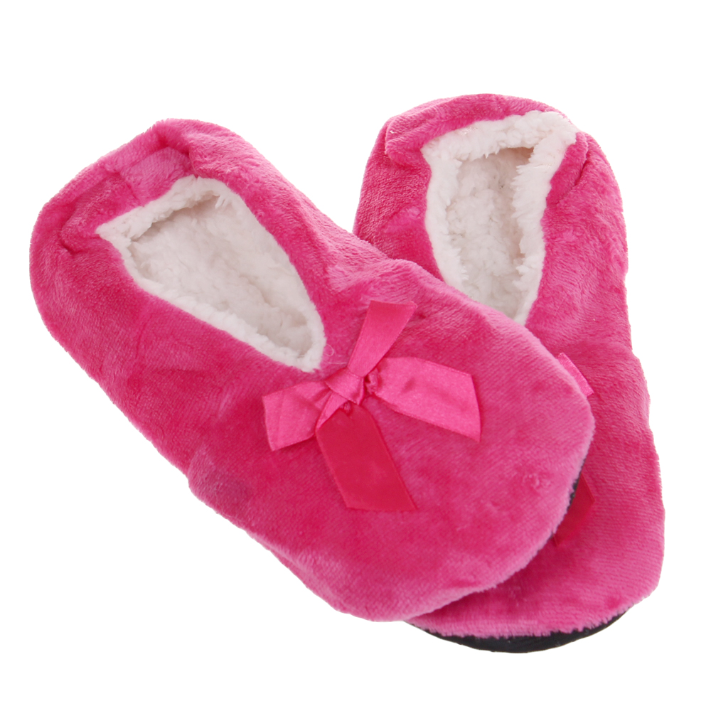 Domácí nazouvací pantofle růžové - náhled 1