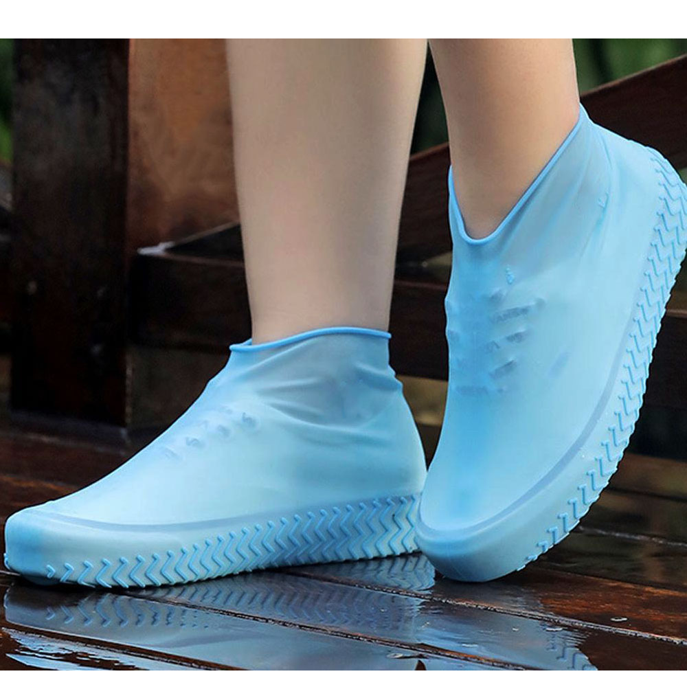 Voděodolné návleky na boty modré L - náhled 2
