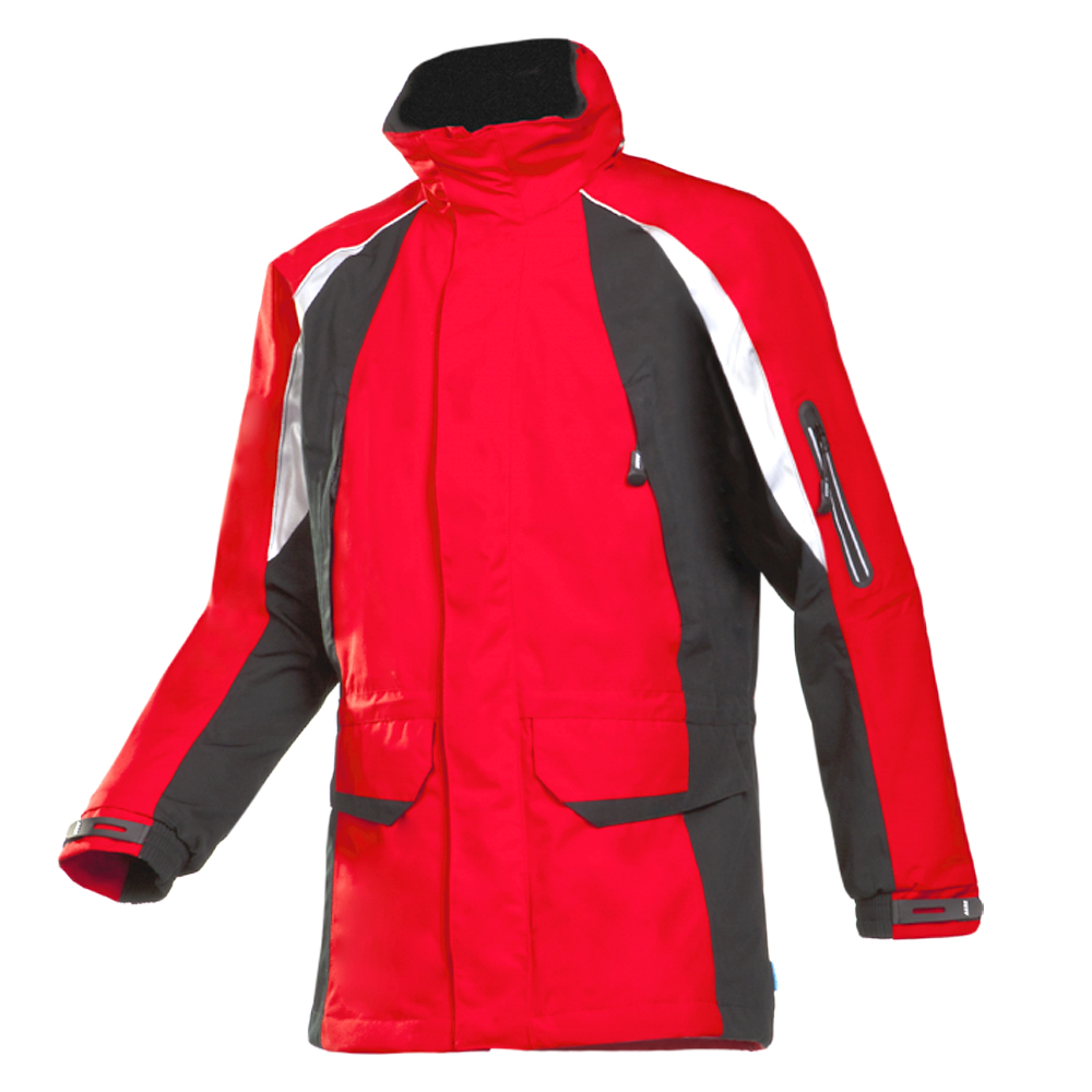 Pracovní bunda s odepínací kapucí SIOPOR červená - náhled 1