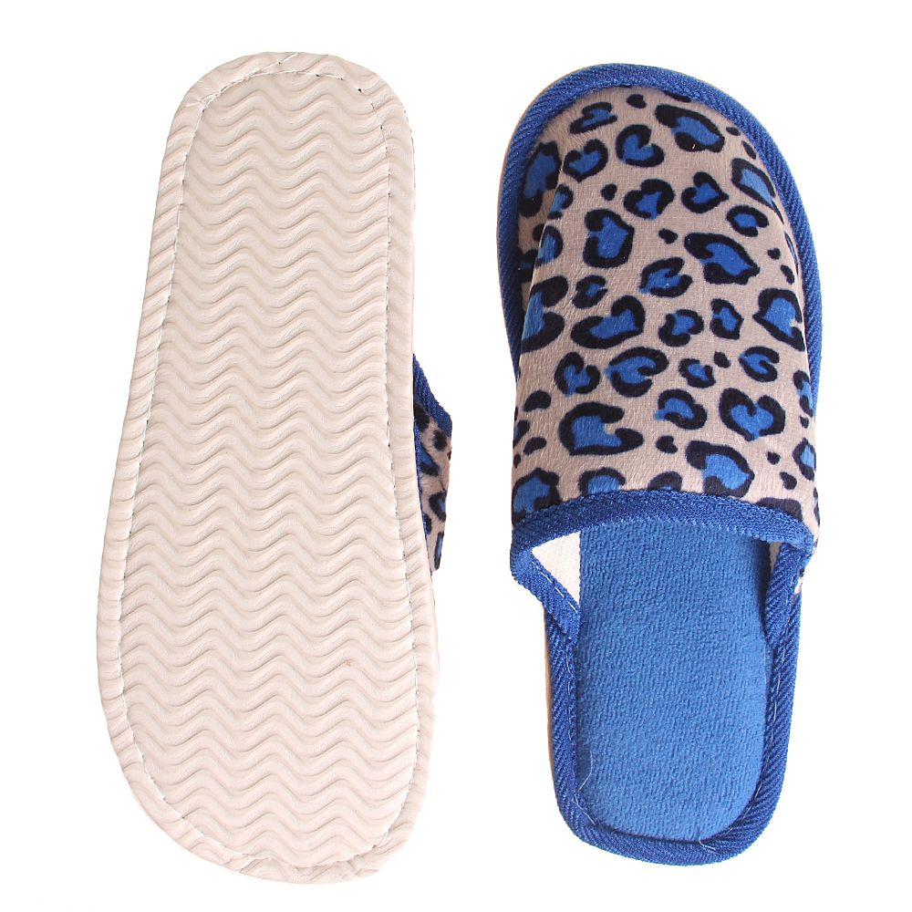 Pantofle domácí leopardí tmavě modré 42/43 - náhled 3