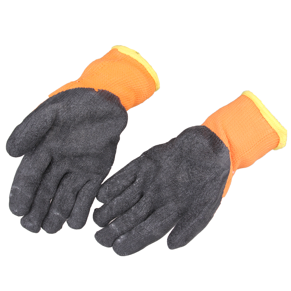 Ochranné pracovní rukavice oranžové - náhled 3