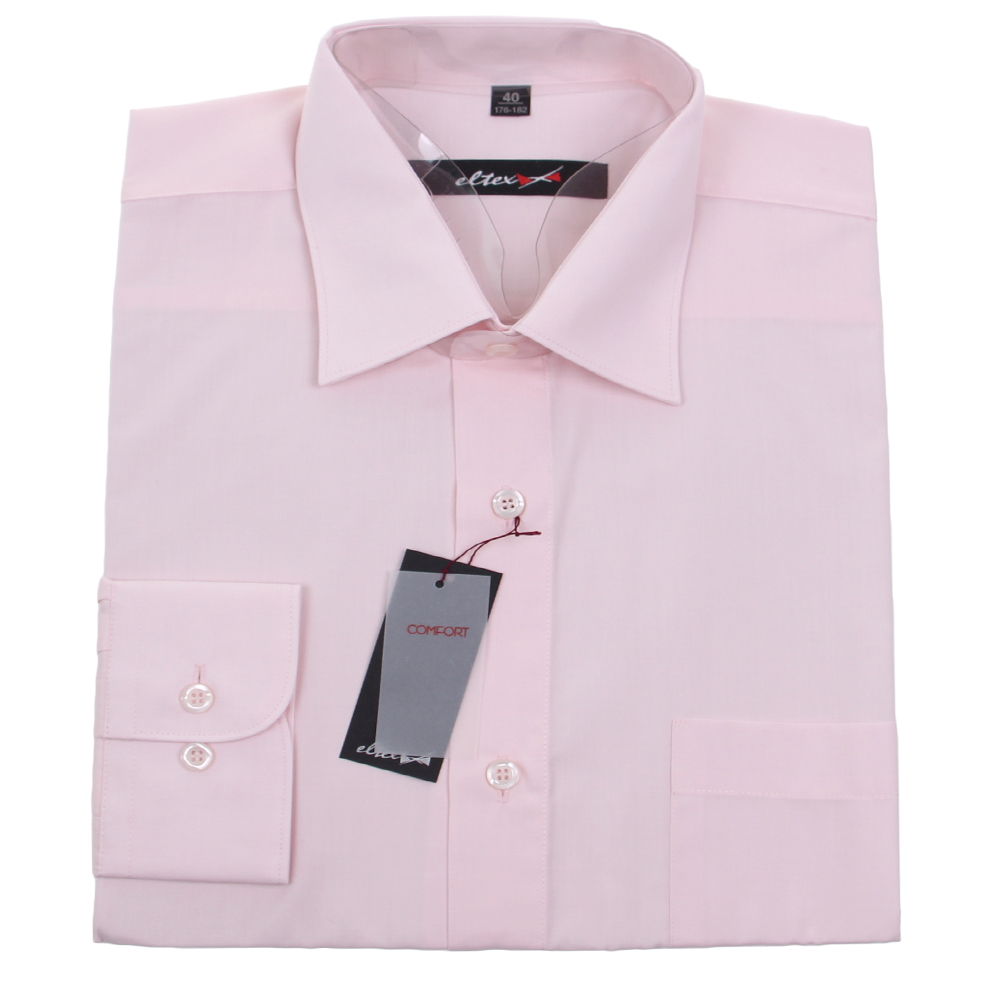 Košile s dlouhým rukávem růžová - náhled 1