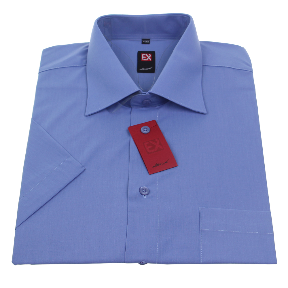 Košile s krátkým rukávem modrá - náhled 1