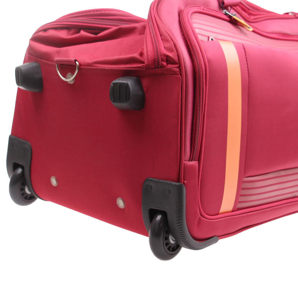 Cestovní taška na kolečkách 2v1 červená - náhled 4