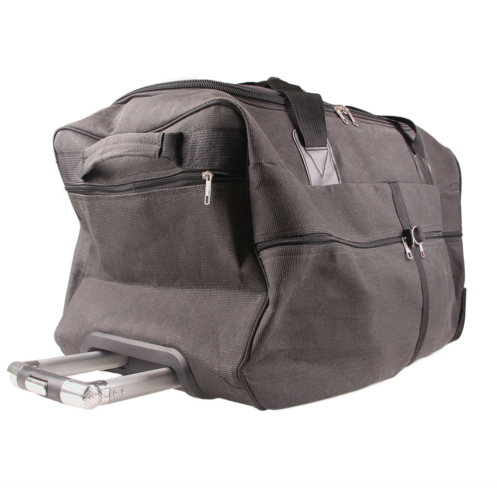 Cestovní taška na kolečkách 65 cm šedá - náhled 2
