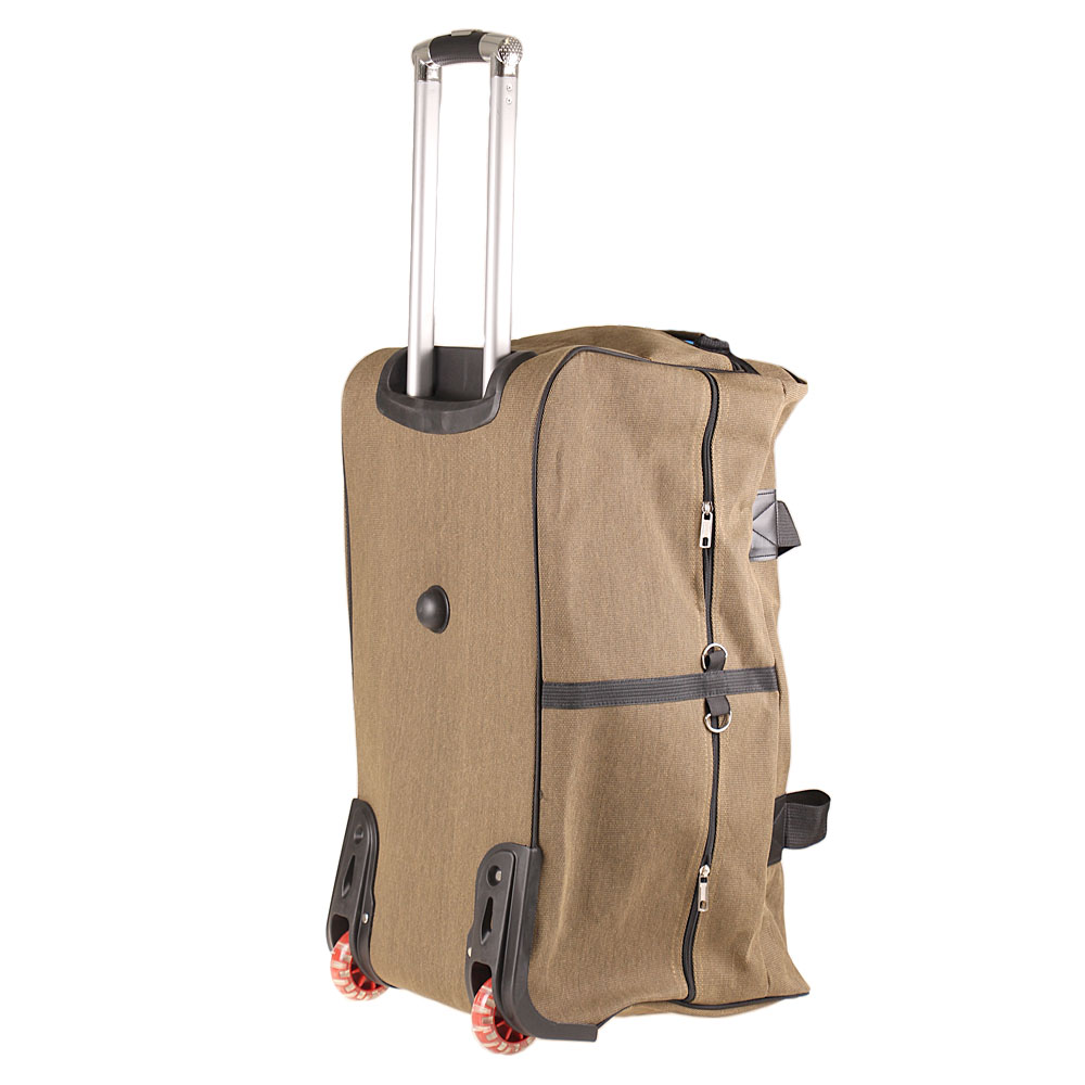 Cestovní taška na kolečkách 65 cm khaki - náhled 2