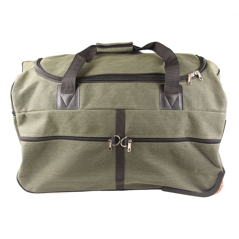 Cestovní taška na kolečkách 65 cm zelená - náhled 1