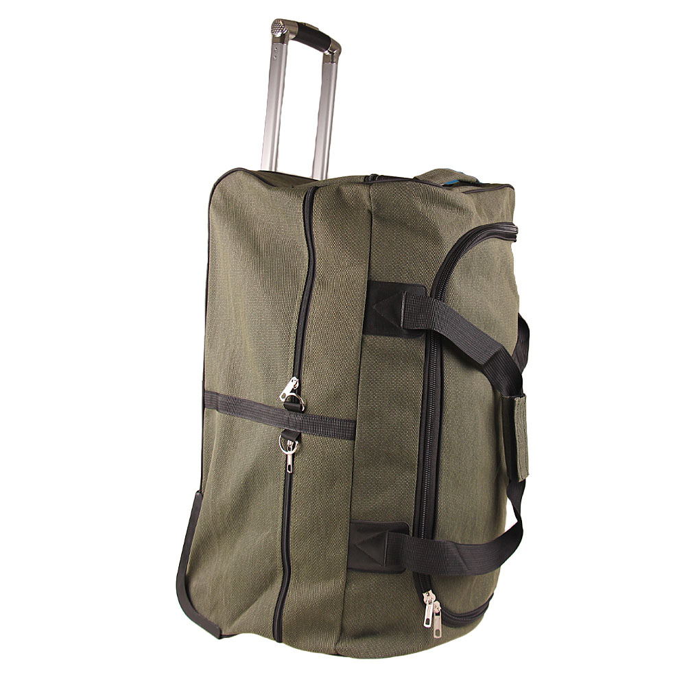 Cestovní taška na kolečkách 65 cm zelená - náhled 3