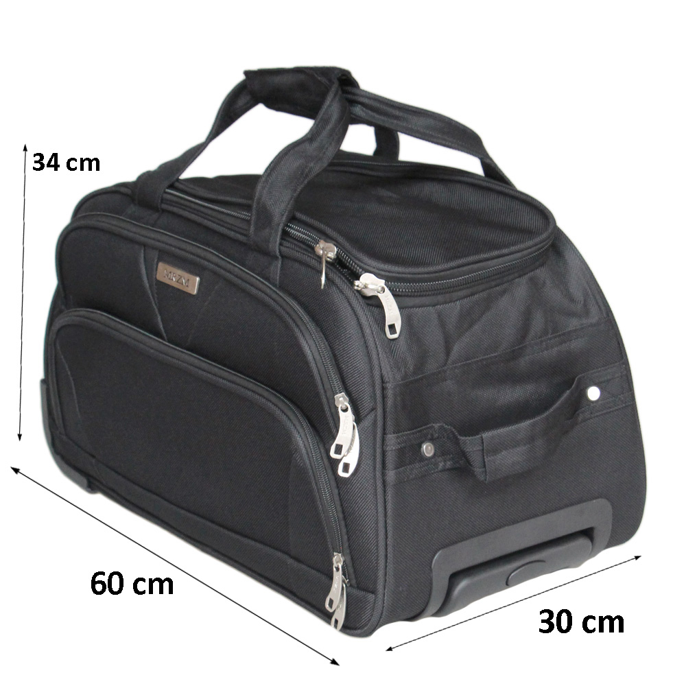 Cestovní taška na kolečkách MRZM černá střední - náhled 2