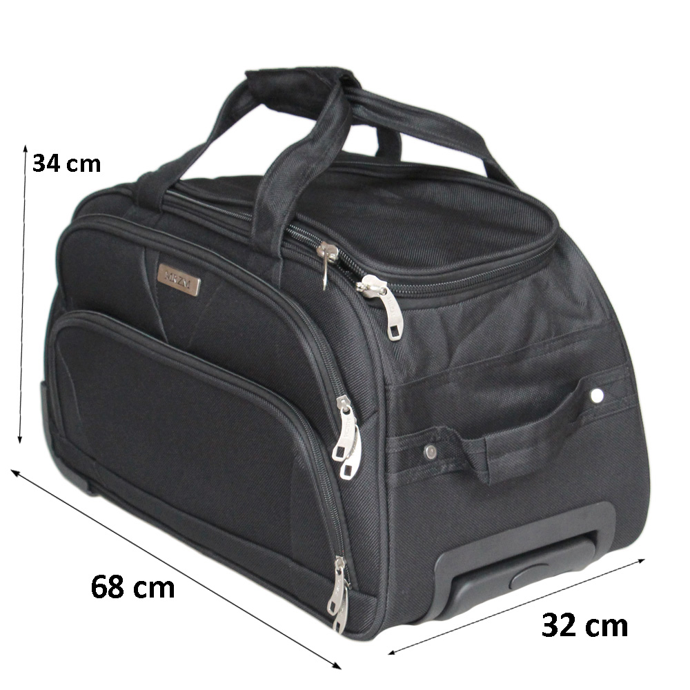 Cestovní taška na kolečkách MRZM černá velká - náhled 2