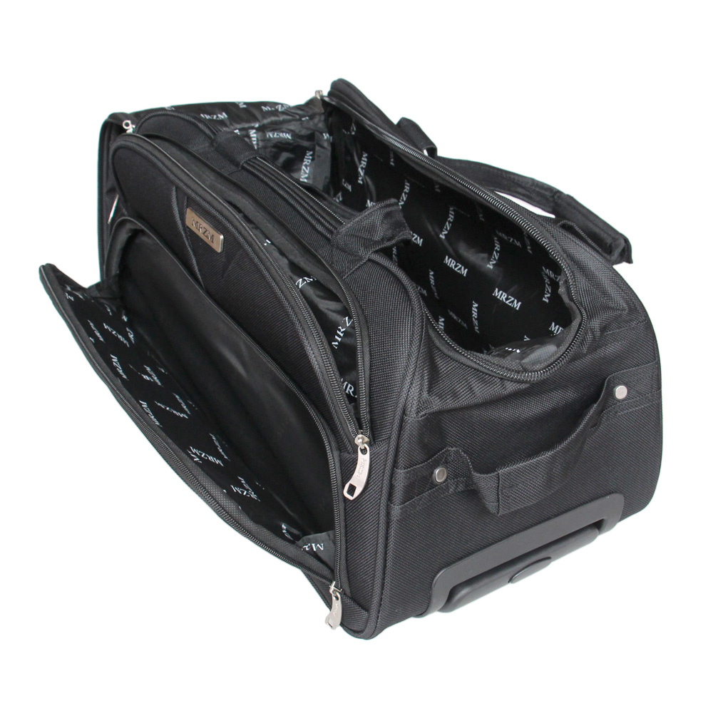 Cestovní taška na kolečkách MRZM černá malá - náhled 6