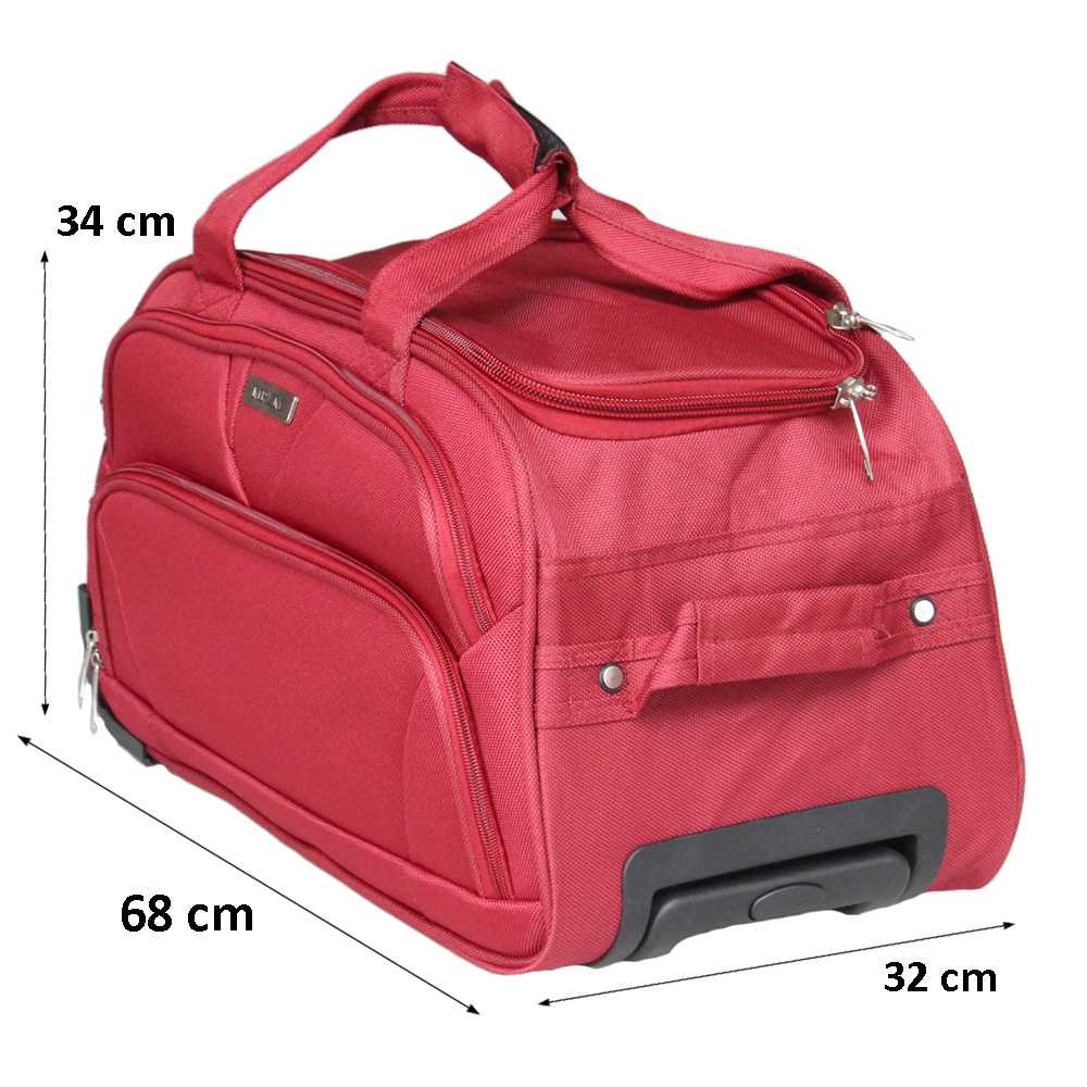 Cestovní taška na kolečkách MRZM červená velká - náhled 2