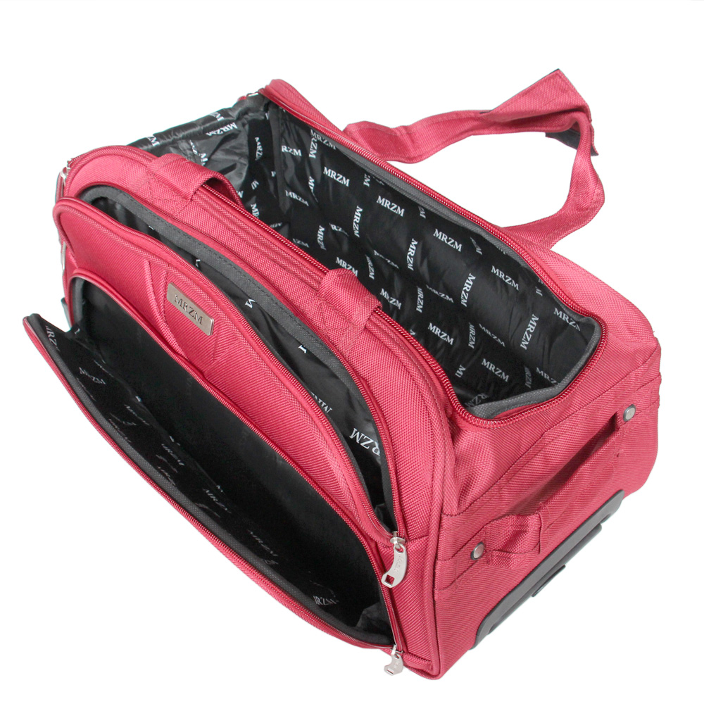 Cestovní taška na kolečkách MRZM červená střední - náhled 6